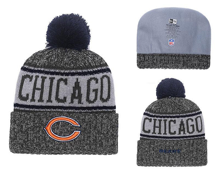 Men's Chicago Bears New Era 2018 NFL Knit Beanie Hat