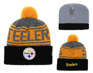 Men's Pittsburgh Steelers New Era 2018 NFL Knit Beanie Hat