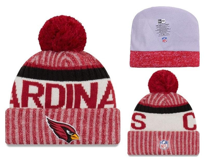 Men's Arizona Cardinals Cardinal New Era 2018 NFL Knit Beanie Hat