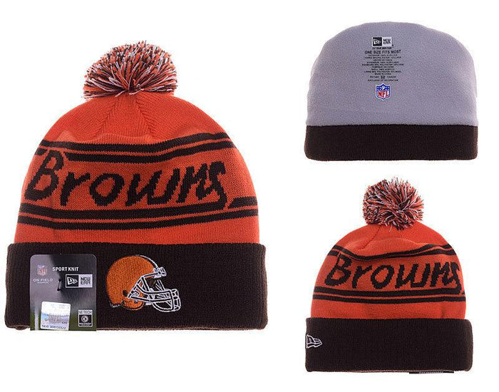 Men's Cleveland Browns New Era 2018 NFL Knit Beanie Hat