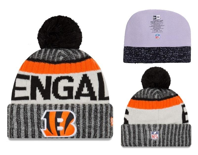 Men's Cincinnati Bengals New Era 2018 NFL Knit Beanie Hat