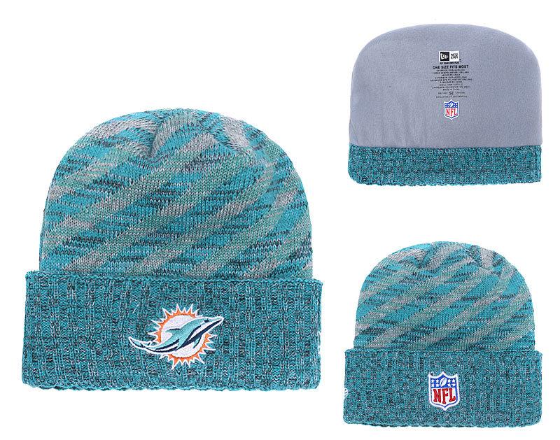 Men's Miami Dolphins New Era 2018 NFL Knit Beanie Hat