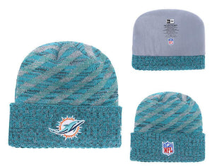 Men's Miami Dolphins New Era 2018 NFL Knit Beanie Hat