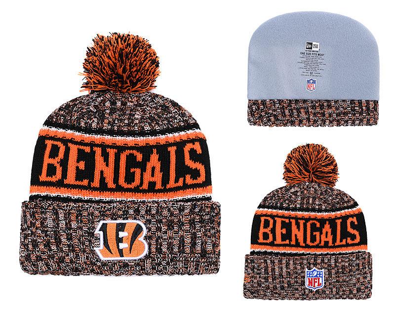 Men's Cincinnati Bengals New Era 2018 NFL Knit Beanie Hat