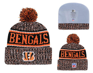 Men's Cincinnati Bengals New Era 2018 NFL Knit Beanie Hat
