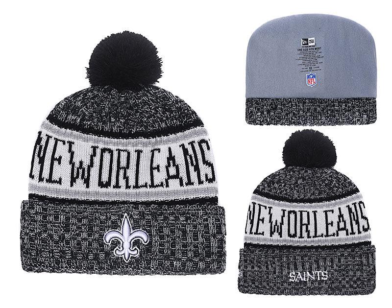 Men's New Orleans Saints New Era 2018 NFL Knit Beanie Hat