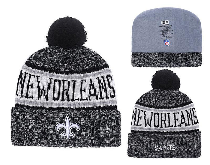 Men's New Orleans Saints New Era 2018 NFL Knit Beanie Hat