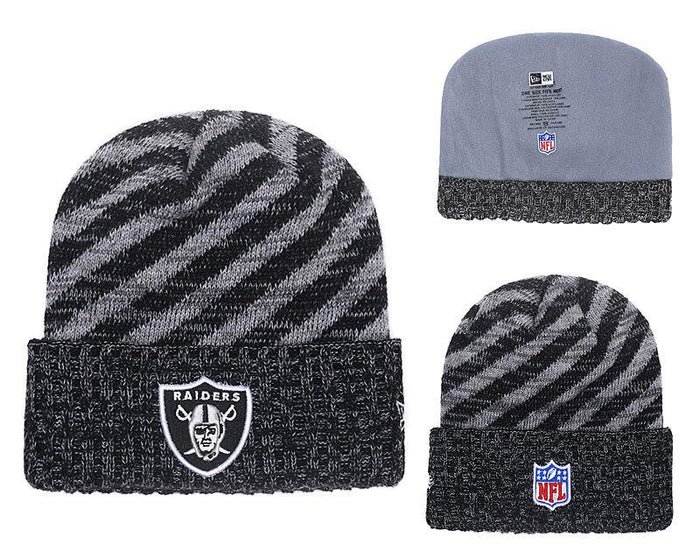Men's Oakland Raiders New Era 2018 NFL Knit Beanie Hat