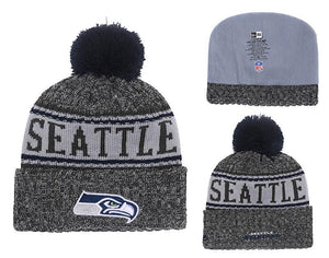 Men's Seattle Seahawks New Era 2018 NFL Knit Beanie Hat