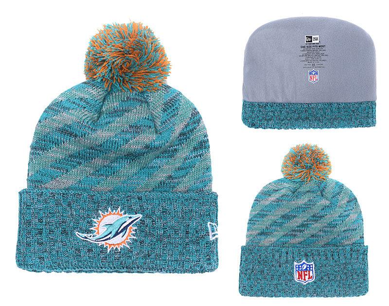 Men's Miami Dolphins New Era 2018 NFL Knit Beanie Hat