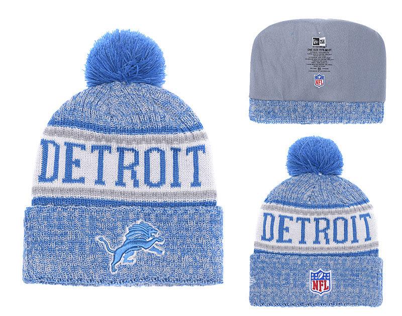 Men's Detroit Lions New Era 2018 NFL Knit Beanie Hat