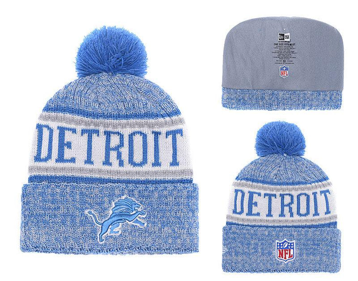 Men's Detroit Lions New Era 2018 NFL Knit Beanie Hat