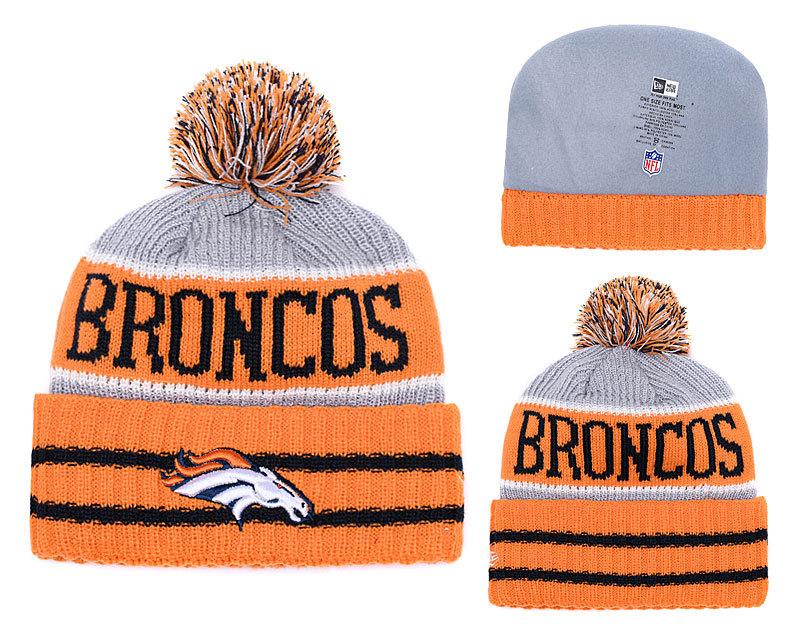 Men's Denver Broncos New Era 2018 NFL Knit Beanie Hat