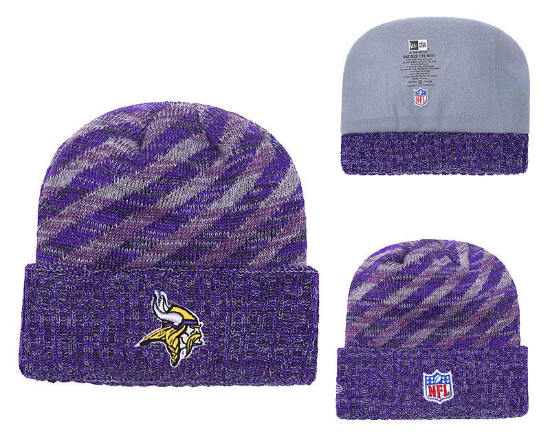 Men's Minnesota Vikings New Era 2018 NFL Knit Beanie Hat