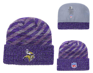 Men's Minnesota Vikings New Era 2018 NFL Knit Beanie Hat