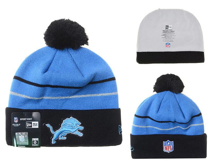 Men's Detroit Lions New Era 2018 NFL Knit Beanie Hat