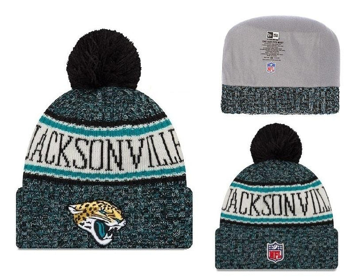 Men's Jacksonville Jaguars New Era 2018 NFL Knit Beanie Hat