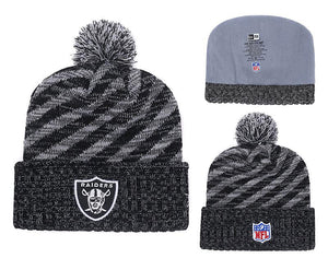 Men's Oakland Raiders New Era 2018 NFL Knit Beanie Hat