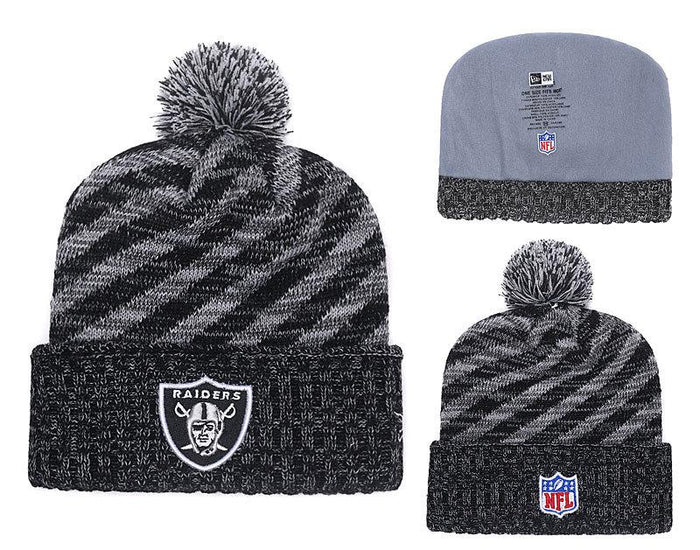 Men's Oakland Raiders New Era 2018 NFL Knit Beanie Hat