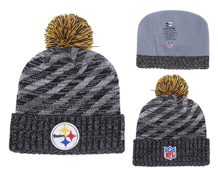 Men's Pittsburgh Steelers New Era 2018 NFL Knit Beanie Hat