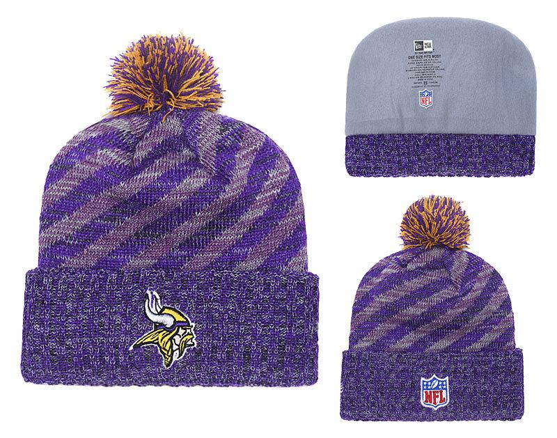 Men's Minnesota Vikings New Era 2018 NFL Knit Beanie Hat