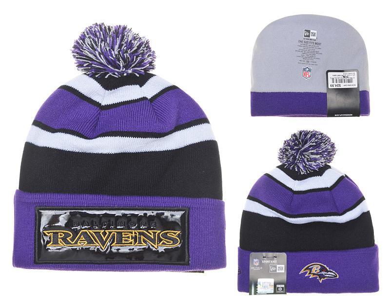 Men's Baltimore Ravens New Era 2018 NFL Knit Beanie Hat
