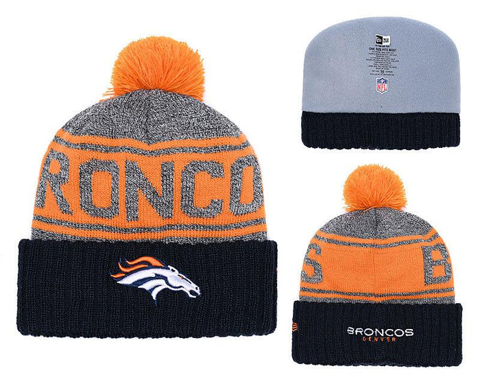 Men's Denver Broncos New Era 2018 NFL Knit Beanie Hat