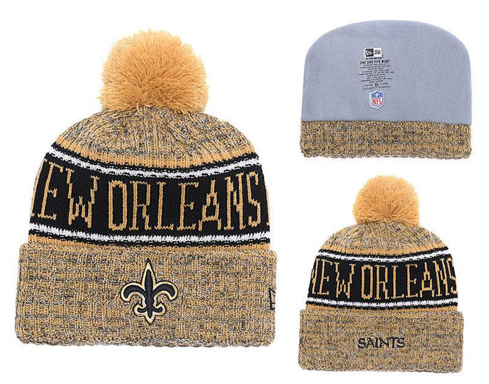 Men's New Orleans Saints New Era 2018 NFL Knit Beanie Hat