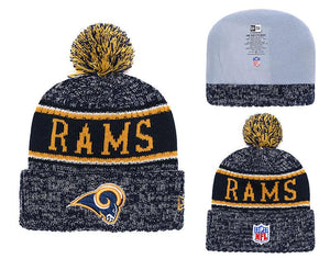 Men's St. Louis Rams New Era 2018 NFL Knit Beanie Hat