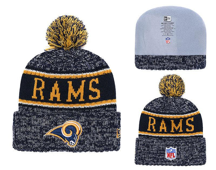 Men's St. Louis Rams New Era 2018 NFL Knit Beanie Hat