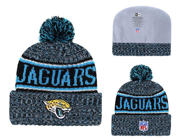 Men's Jacksonville Jaguars New Era 2018 NFL Knit Beanie Hat