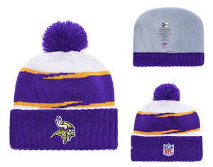 Men's Minnesota Vikings New Era 2018 NFL Knit Beanie Hat