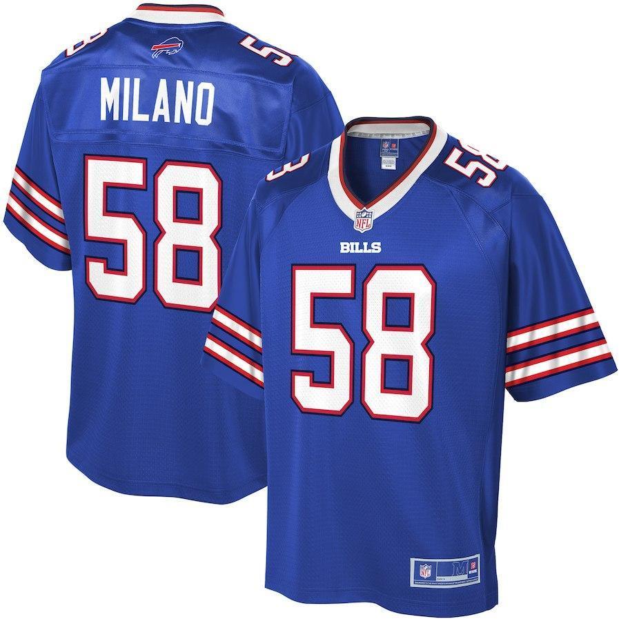 Matt Milano Buffalo Bills Pro Line Player Jersey - Royal 2018/2019