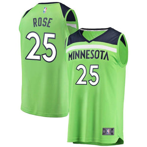 Derrick Rose Minnesota Timberwolves Branded Youth Fast Break Jersey - Statement Edition – Green 2018/2019