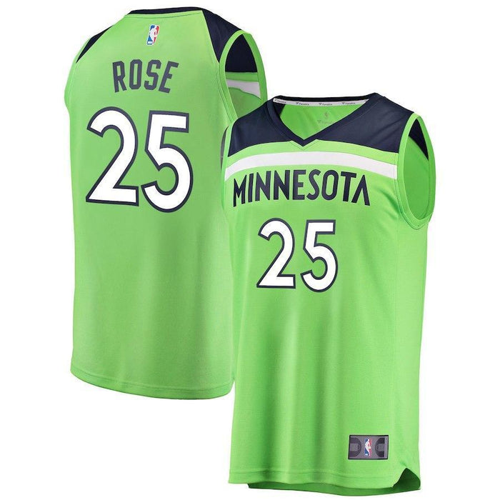Derrick Rose Minnesota Timberwolves Branded Youth Fast Break Jersey - Statement Edition – Green 2018/2019