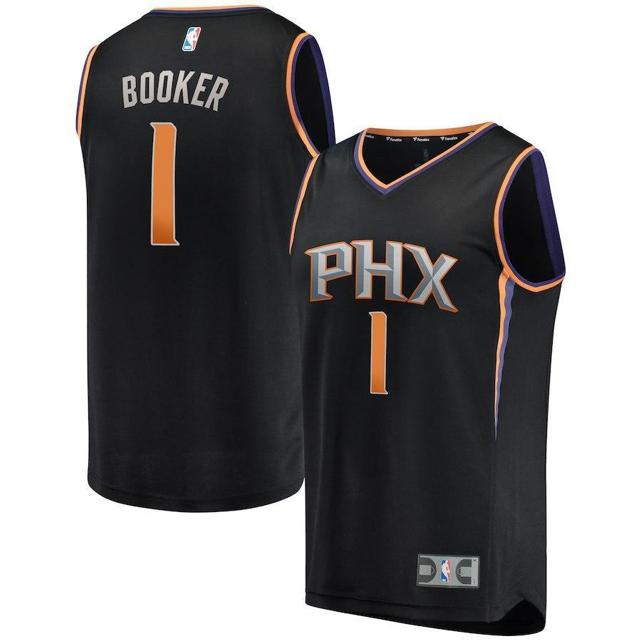 Devin Booker Phoenix Suns Branded Youth Fast Break Jersey Black - Statement Edition 2018/2019