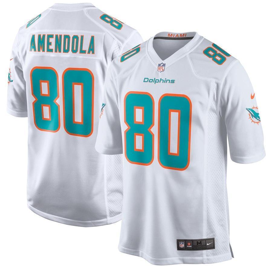 Danny Amendola Miami Dolphins New Game Jersey – White 2018/2019