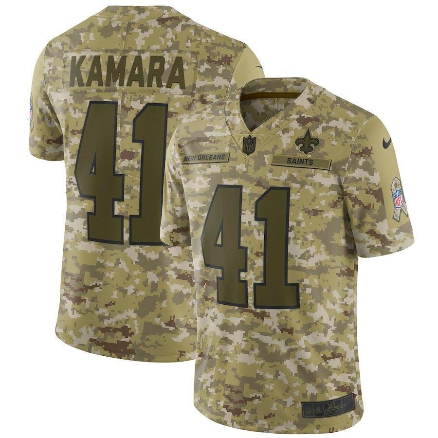 New Orleans Saints Alvin Kamara Camo Jersey 2018 - 2019