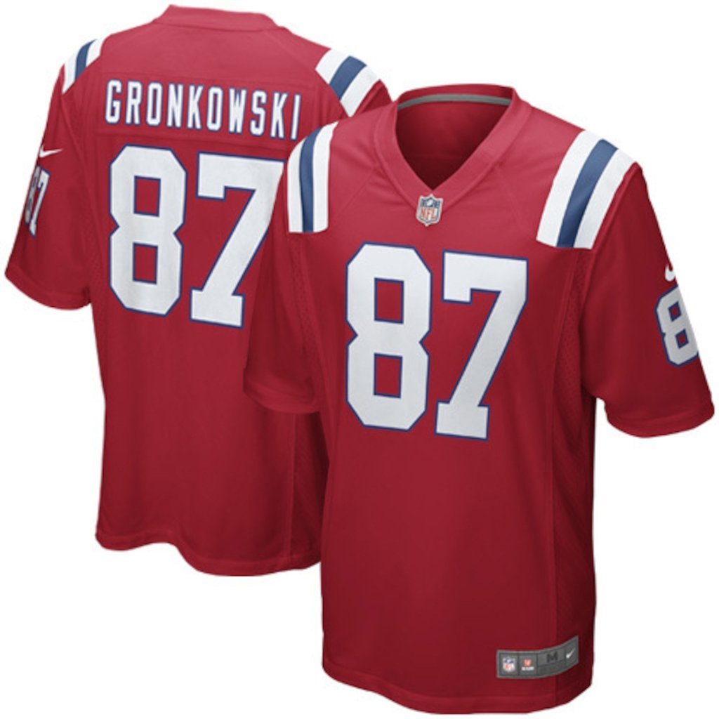 New England Patriots Rob Gronkowski Red Jersey 2018 - 2019