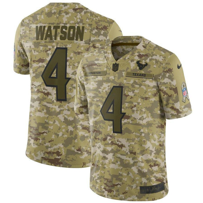 Deshaun Watson Houston Texans Salute to Service Limited Jersey - Camo
