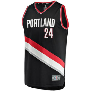 Anfernee Simons Portland Trail Blazers Branded 2018 NBA Draft First Round Pick Fast Break Jersey Black – Icon Edition