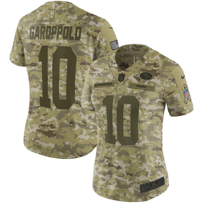 Jimmy Garoppolo San Francisco 49ers Women's Salute to Service Limited Jersey - Camo 2018/2019