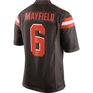 Baker Mayfield Cleveland Browns Draft First Round Pick Game Jersey – Brown 2018/2019