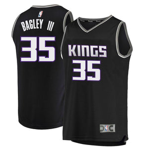 Marvin Bagley III Sacramento Kings Branded Youth 2018 NBA Draft First Round Pick Fast Break Jersey Black – Statement Edition 2018/2019