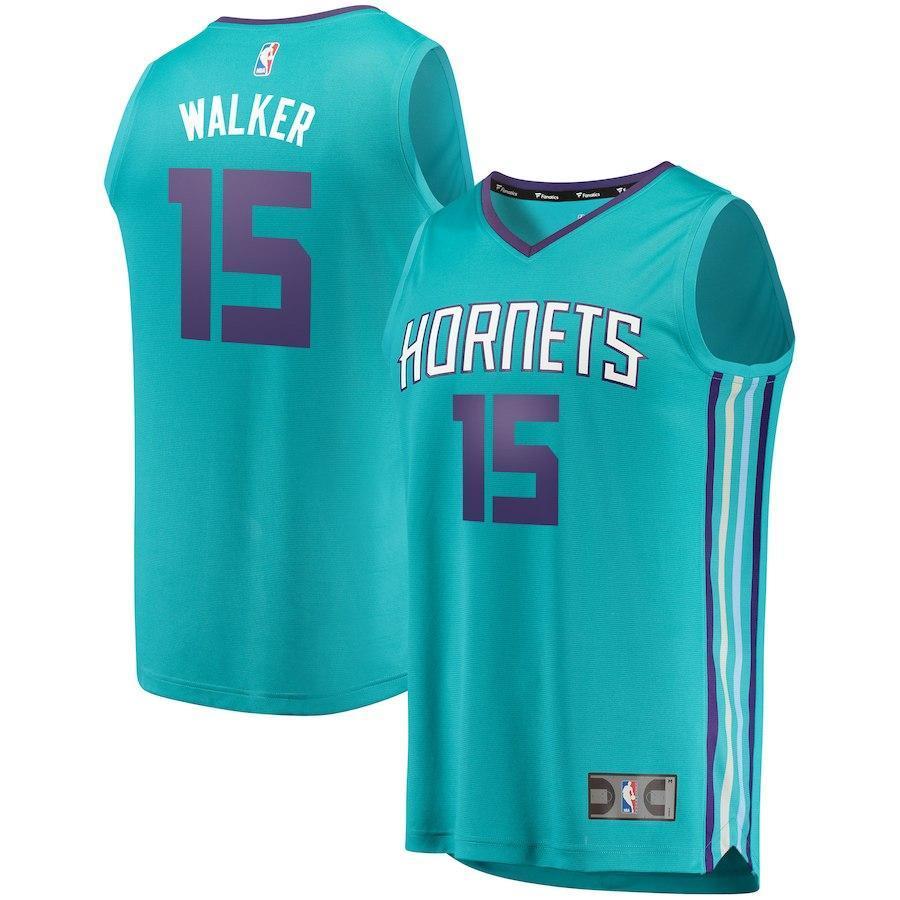 Kemba Walker Charlotte Hornets Branded Youth Fast Break Jersey Teal - Icon Edition 2018/2019