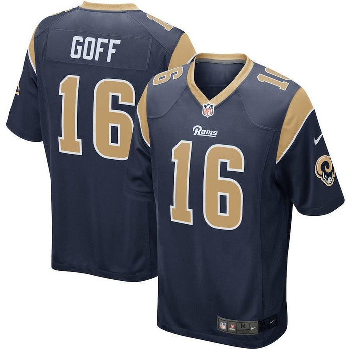 Jared Goff Los Angeles Rams Player Game Jersey - Navy