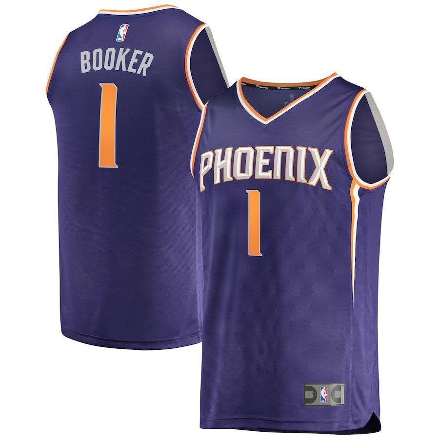 Devin Booker Phoenix Suns Branded Youth Fast Break Jersey Purple - Icon Edition 2018/2019