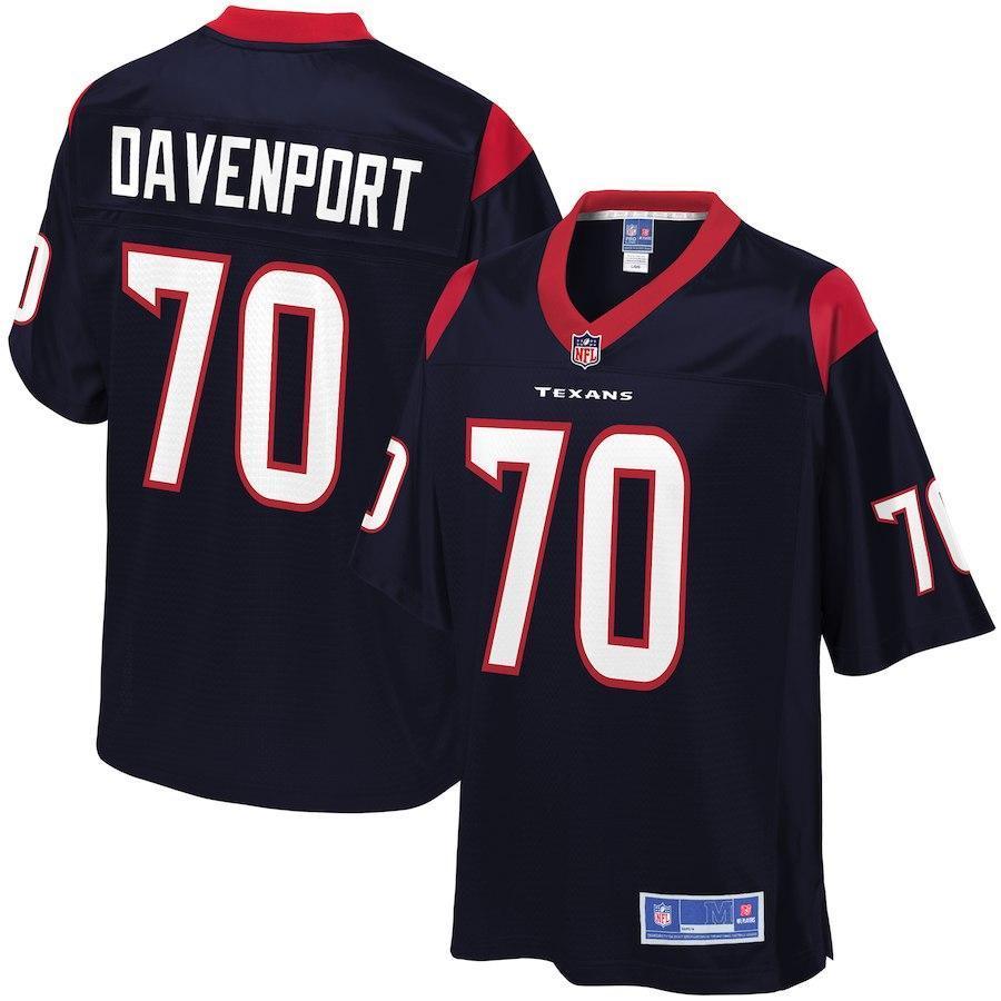 Juliιn Davenport Houston Texans NFL Pro Line Team Color Player Jersey - Navy