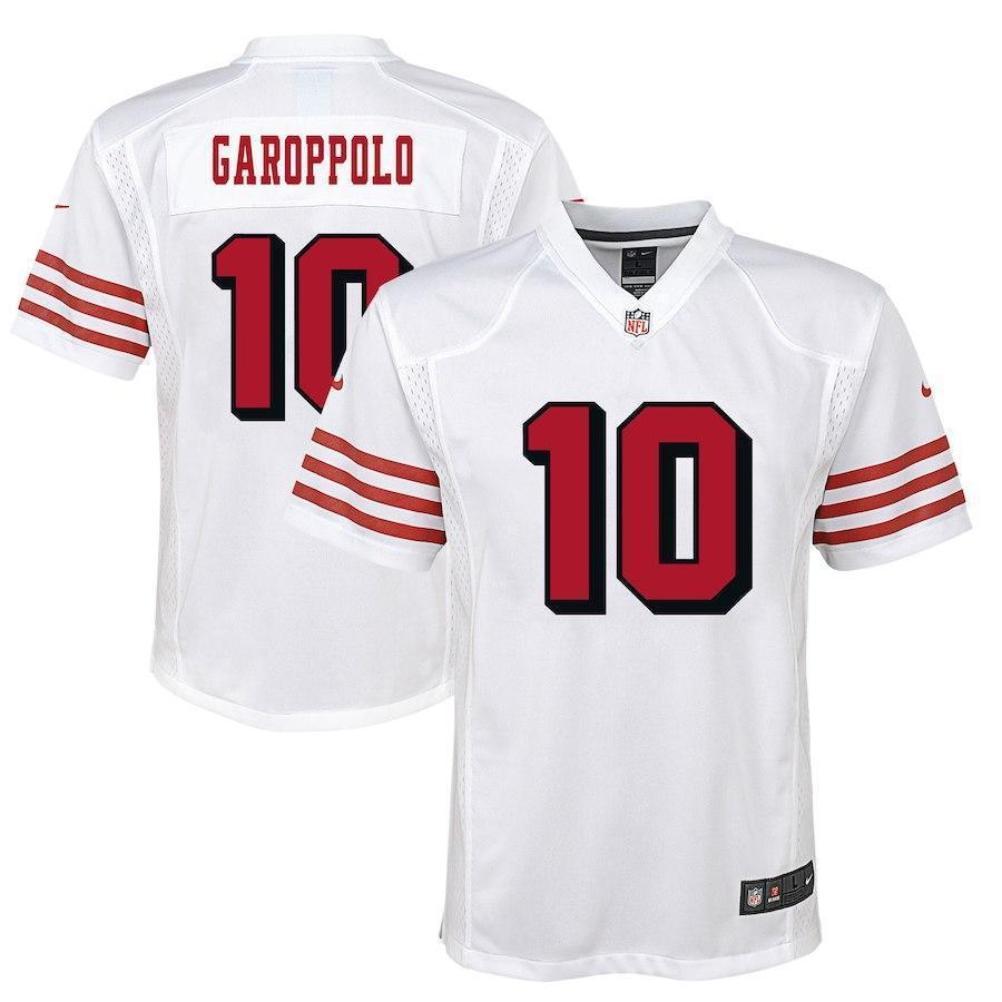 Jimmy Garoppolo San Francisco 49ers Youth Color Rush Player Game Jersey – White 2018/2019