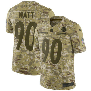 T.J. Watt Pittsburgh Steelers Salute to Service Limited Jersey – Camo 2018/2019